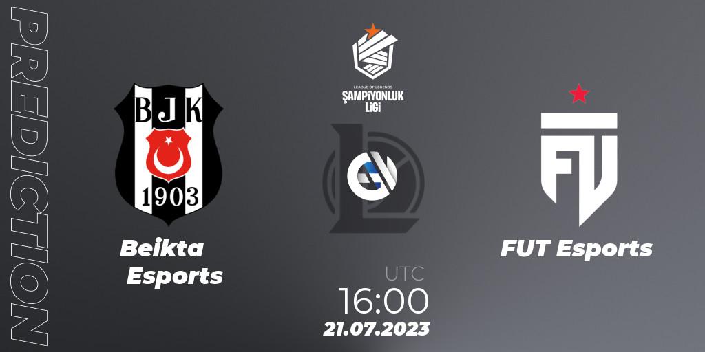 Prognose für das Spiel Beşiktaş Esports VS FUT Esports. 21.07.2023 at 16:00. LoL - TCL Summer 2023 - Group Stage