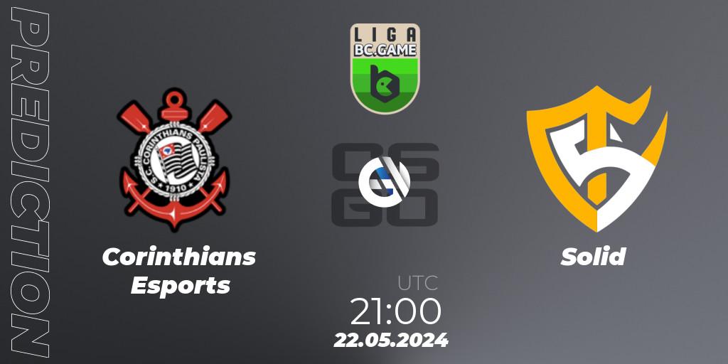 Prognose für das Spiel Corinthians Esports VS Solid. 22.05.2024 at 21:00. Counter-Strike (CS2) - Dust2 Brasil Liga Season 3