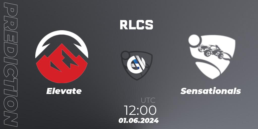Prognose für das Spiel Elevate VS Sensationals. 01.06.2024 at 12:00. Rocket League - RLCS 2024 - Major 2: APAC Open Qualifier 6