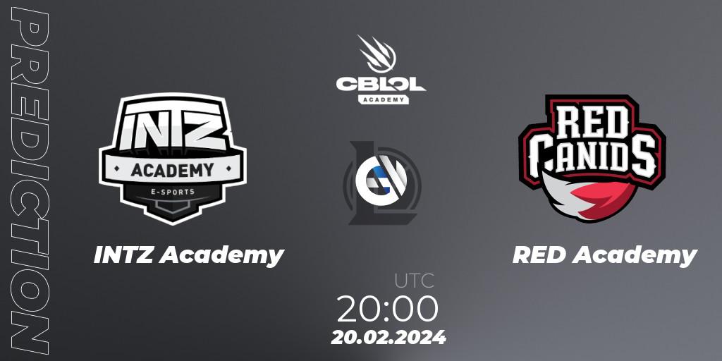 Prognose für das Spiel INTZ Academy VS RED Academy. 20.02.24. LoL - CBLOL Academy Split 1 2024