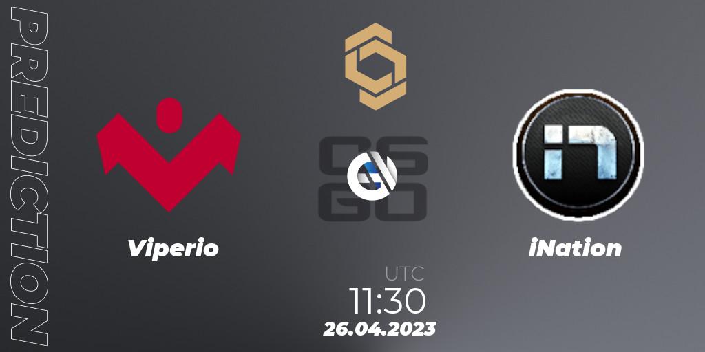 Prognose für das Spiel Viperio VS iNation. 26.04.2023 at 11:30. Counter-Strike (CS2) - CCT South Europe Series #4