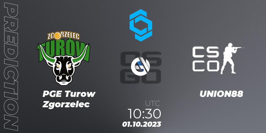 Prognose für das Spiel PGE Turow Zgorzelec VS UNION88. 01.10.23. CS2 (CS:GO) - CCT East Europe Series #2
