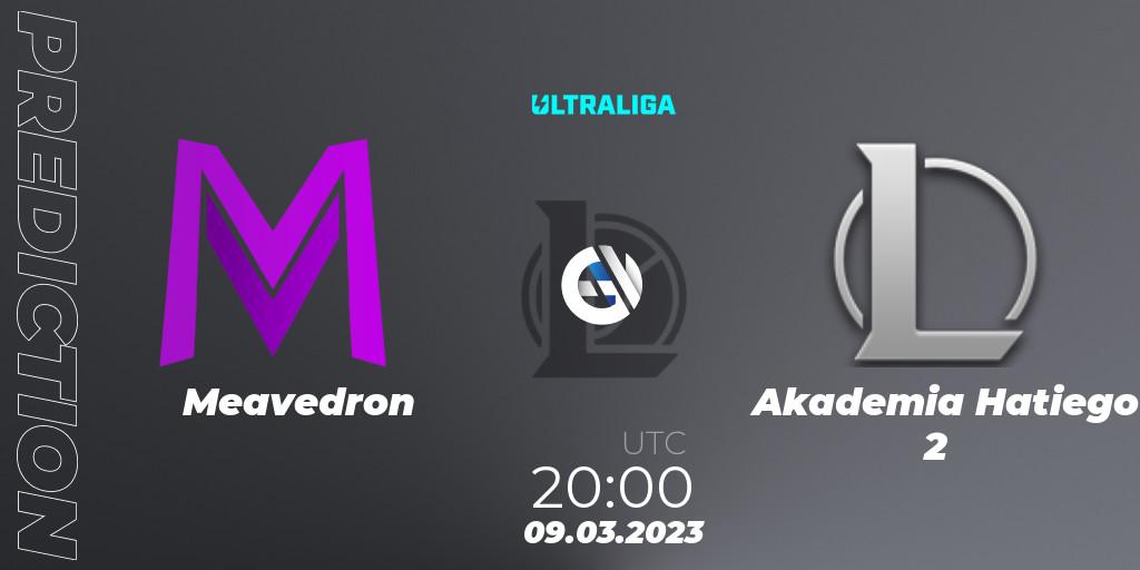 Prognose für das Spiel Meavedron VS Akademia Hatiego 2. 09.03.23. LoL - Ultraliga 2nd Division Season 6