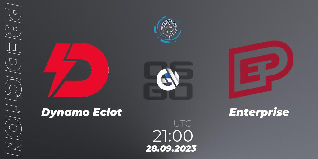 Prognose für das Spiel Dynamo Eclot VS Enterprise. 29.09.2023 at 08:15. Counter-Strike (CS2) - Slovak National Championship 2023