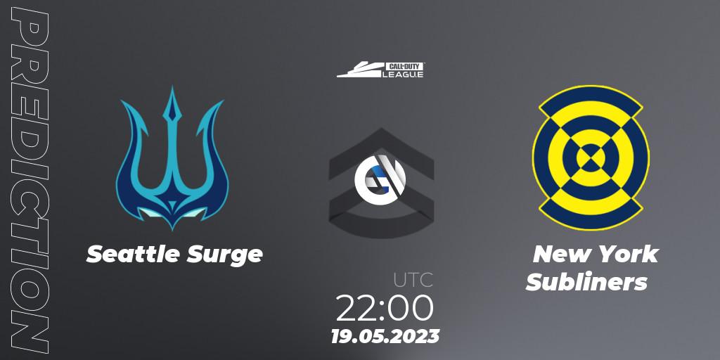 Prognose für das Spiel Seattle Surge VS New York Subliners. 19.05.2023 at 22:00. Call of Duty - Call of Duty League 2023: Stage 5 Major Qualifiers