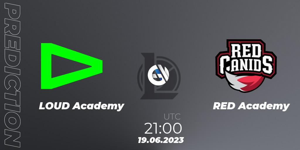 Prognose für das Spiel LOUD Academy VS RED Academy. 19.06.2023 at 21:00. LoL - CBLOL Academy Split 2 2023 - Group Stage