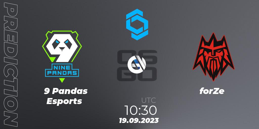 Prognose für das Spiel 9 Pandas Esports VS forZe. 19.09.23. CS2 (CS:GO) - CCT East Europe Series #2
