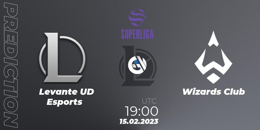 Prognose für das Spiel Levante UD Esports VS Wizards Club. 15.02.2023 at 19:00. LoL - LVP Superliga 2nd Division Spring 2023 - Group Stage