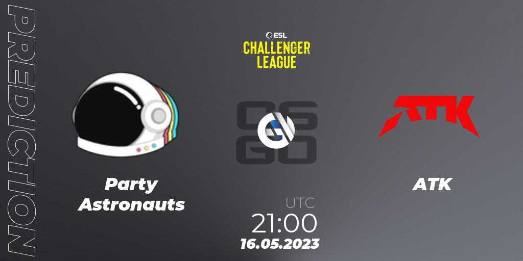 Prognose für das Spiel Party Astronauts VS ATK. 15.05.23. CS2 (CS:GO) - ESL Challenger League Season 45: North America