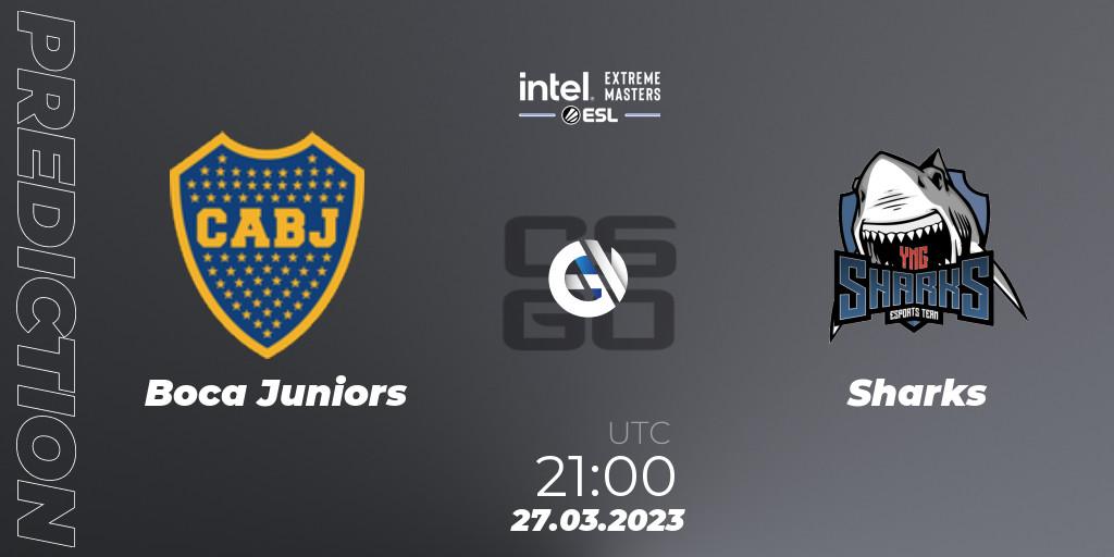 Prognose für das Spiel Boca Juniors VS Sharks. 27.03.2023 at 21:10. Counter-Strike (CS2) - IEM Dallas 2023 South America Open Qualifier 2
