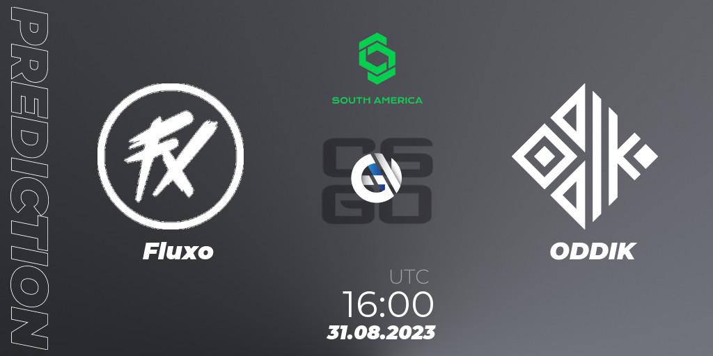Prognose für das Spiel Fluxo VS ODDIK. 31.08.2023 at 16:00. Counter-Strike (CS2) - CCT South America Series #10