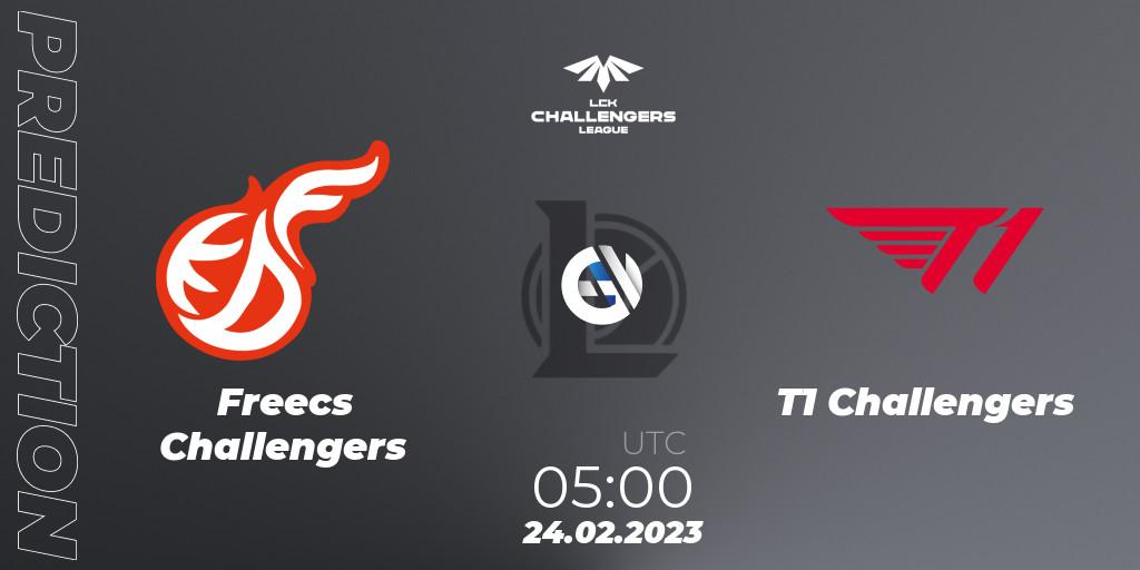 Prognose für das Spiel Freecs Challengers VS T1 Challengers. 24.02.2023 at 05:00. LoL - LCK Challengers League 2023 Spring