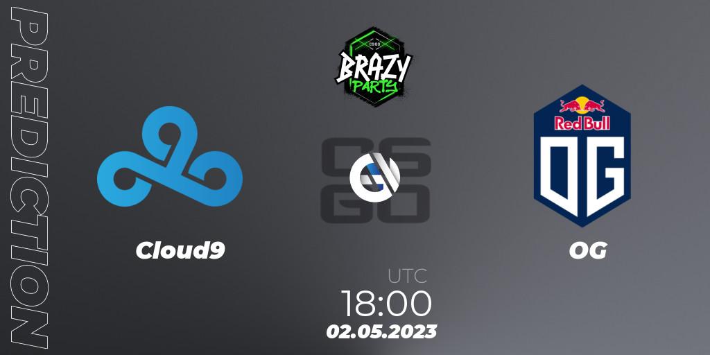 Prognose für das Spiel Cloud9 VS OG. 02.05.2023 at 18:00. Counter-Strike (CS2) - Brazy Party 2023