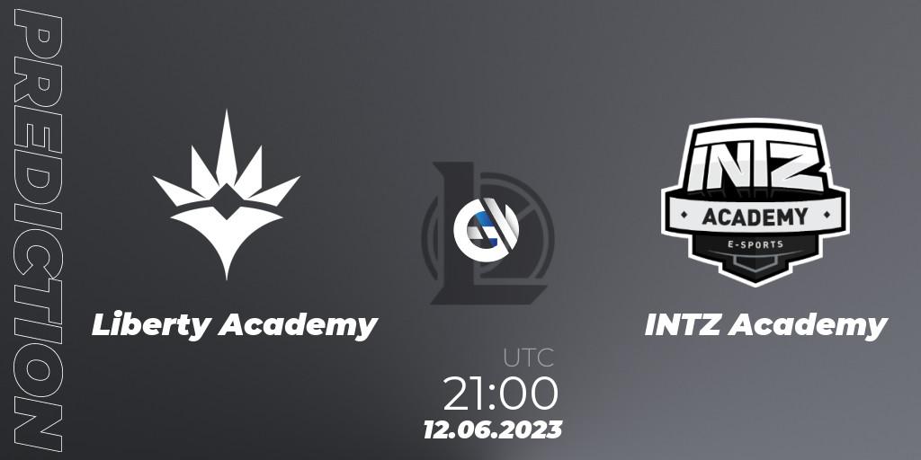 Prognose für das Spiel Liberty Academy VS INTZ Academy. 12.06.23. LoL - CBLOL Academy Split 2 2023 - Group Stage