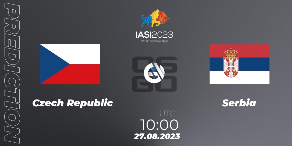Prognose für das Spiel Czech Republic VS Serbia. 27.08.2023 at 16:10. Counter-Strike (CS2) - IESF World Esports Championship 2023