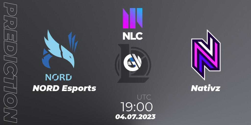 Prognose für das Spiel NORD Esports VS Nativz. 04.07.2023 at 19:00. LoL - NLC Summer 2023 - Group Stage