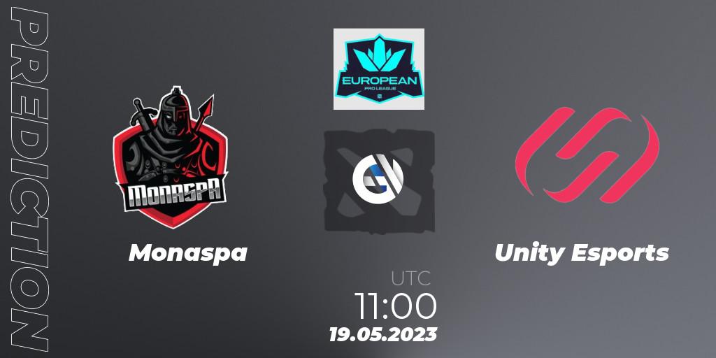 Prognose für das Spiel Monaspa VS Unity Esports. 23.05.23. Dota 2 - European Pro League Season 9