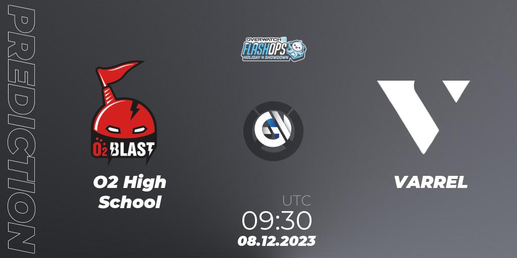 Prognose für das Spiel O2 High School VS VARREL. 08.12.2023 at 09:30. Overwatch - Flash Ops Holiday Showdown - APAC Finals
