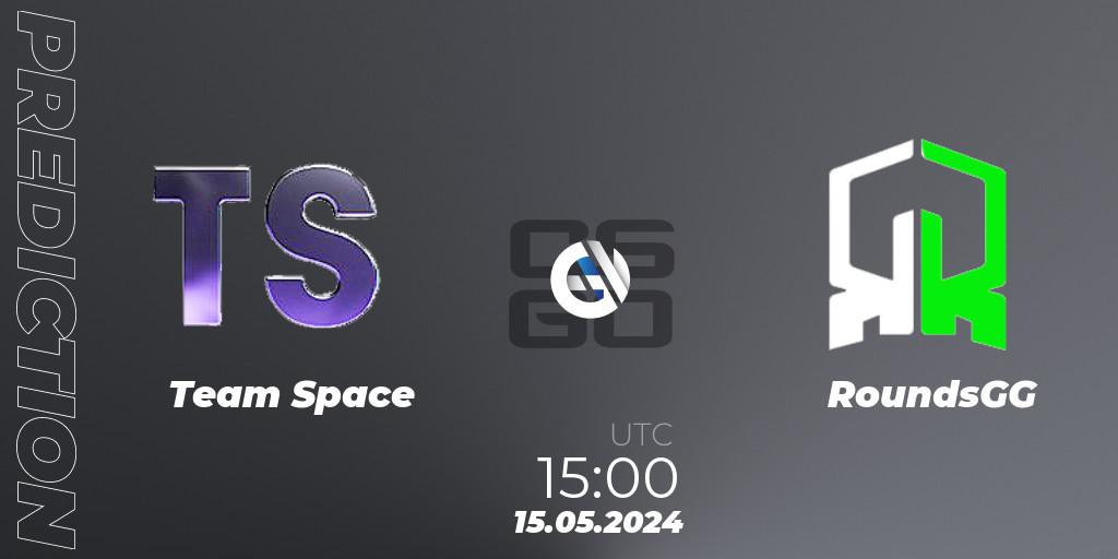 Prognose für das Spiel Team Space VS RoundsGG. 15.05.2024 at 15:00. Counter-Strike (CS2) - CCT Season 2 Europe Series 4 Closed Qualifier