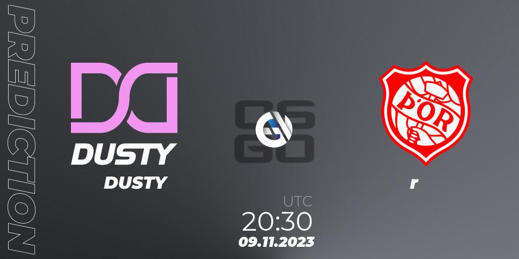 Prognose für das Spiel DUSTY VS Þór. 09.11.23. CS2 (CS:GO) - Icelandic Esports League Season 8: Regular Season
