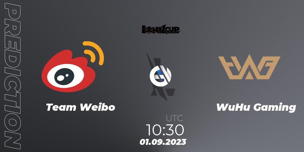 Prognose für das Spiel Team Weibo VS WuHu Gaming. 01.09.2023 at 10:30. Wild Rift - Ionia Cup 2023 - WRL CN Qualifiers