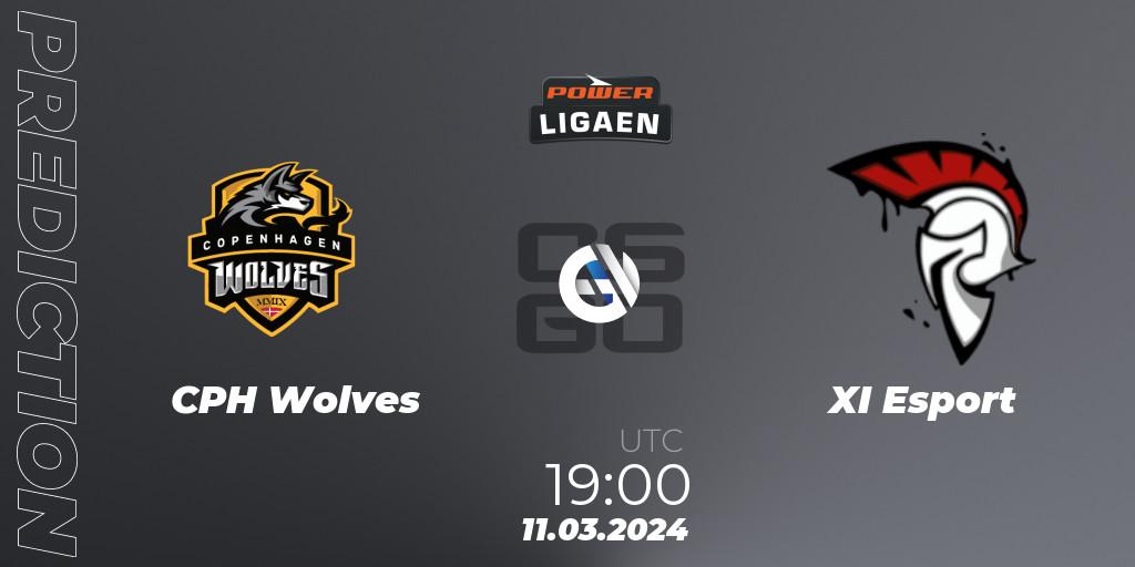 Prognose für das Spiel CPH Wolves VS XI Esport. 11.03.24. CS2 (CS:GO) - Dust2.dk Ligaen Season 25