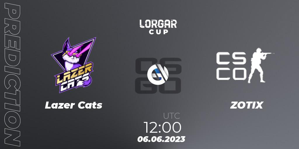 Prognose für das Spiel Lazer Cats VS ZOTIX. 06.06.2023 at 12:00. Counter-Strike (CS2) - Lorgar Cup: Ukrainian Closed Qualifier
