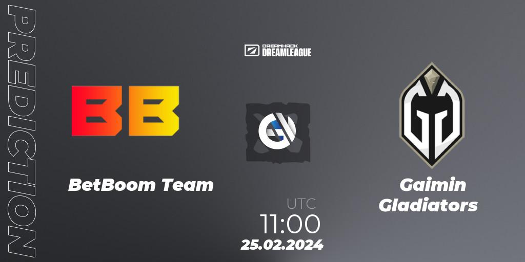 Prognose für das Spiel BetBoom Team VS Gaimin Gladiators. 25.02.24. Dota 2 - DreamLeague Season 22