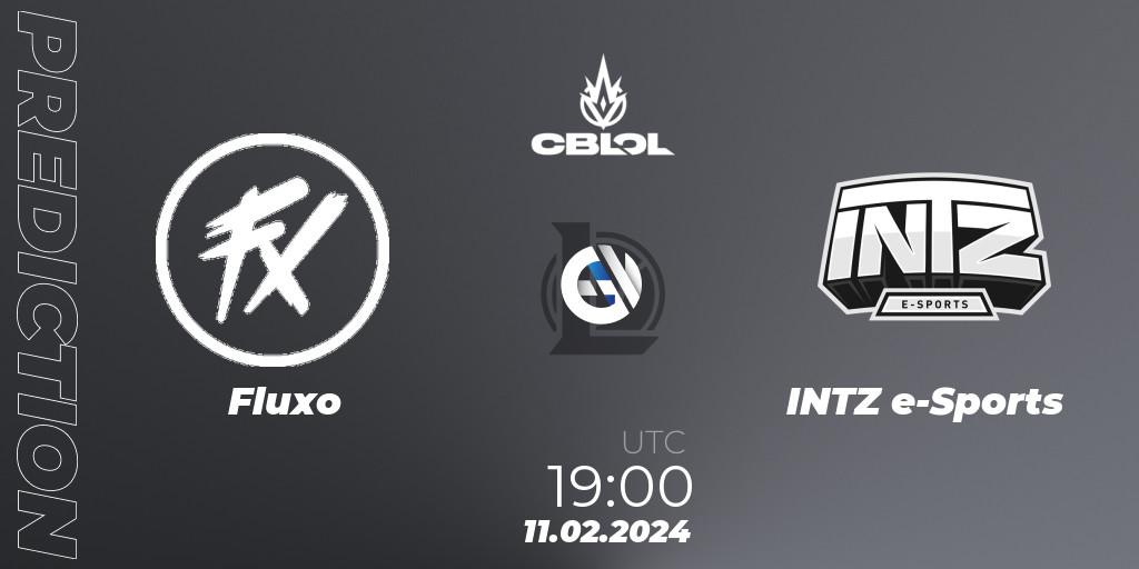Prognose für das Spiel Fluxo VS INTZ e-Sports. 11.02.2024 at 19:00. LoL - CBLOL Split 1 2024 - Group Stage
