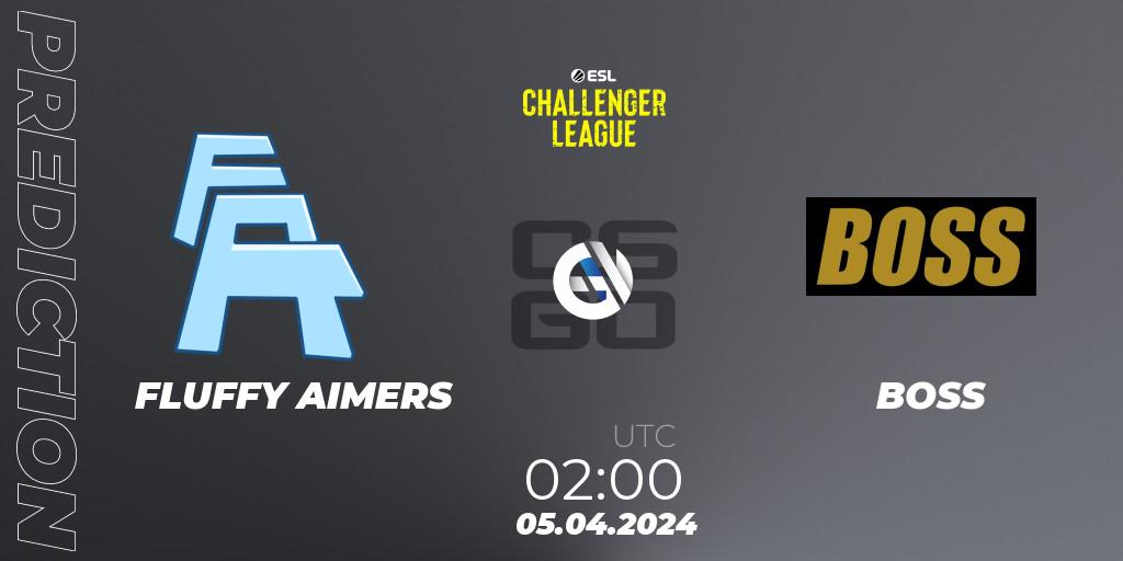 Prognose für das Spiel FLUFFY AIMERS VS BOSS. 05.04.24. CS2 (CS:GO) - ESL Challenger League Season 47: North America