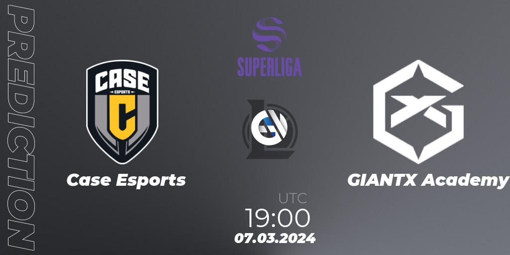 Prognose für das Spiel Case Esports VS GIANTX Academy. 07.03.24. LoL - Superliga Spring 2024 - Group Stage