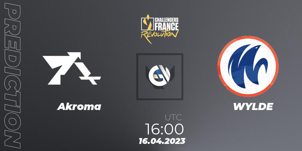 Prognose für das Spiel Akroma VS WYLDE. 16.04.2023 at 16:00. VALORANT - VALORANT Challengers France: Revolution Split 2 - Regular Season