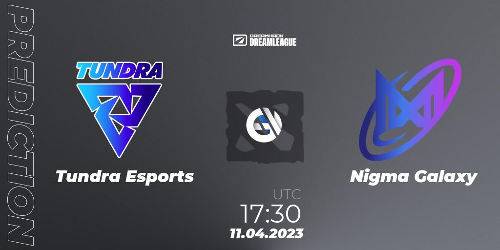 Prognose für das Spiel Tundra Esports VS Nigma Galaxy. 11.04.2023 at 17:57. Dota 2 - DreamLeague Season 19 - Group Stage 1
