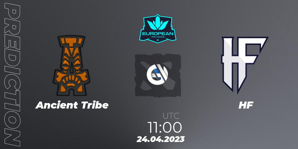 Prognose für das Spiel Ancient Tribe VS HF. 24.04.23. Dota 2 - European Pro League Season 8