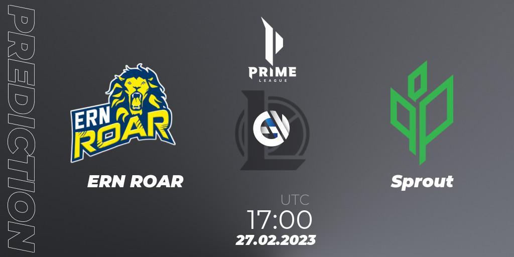 Prognose für das Spiel ERN ROAR VS Sprout. 27.02.23. LoL - Prime League 2nd Division Spring 2023 - Group Stage