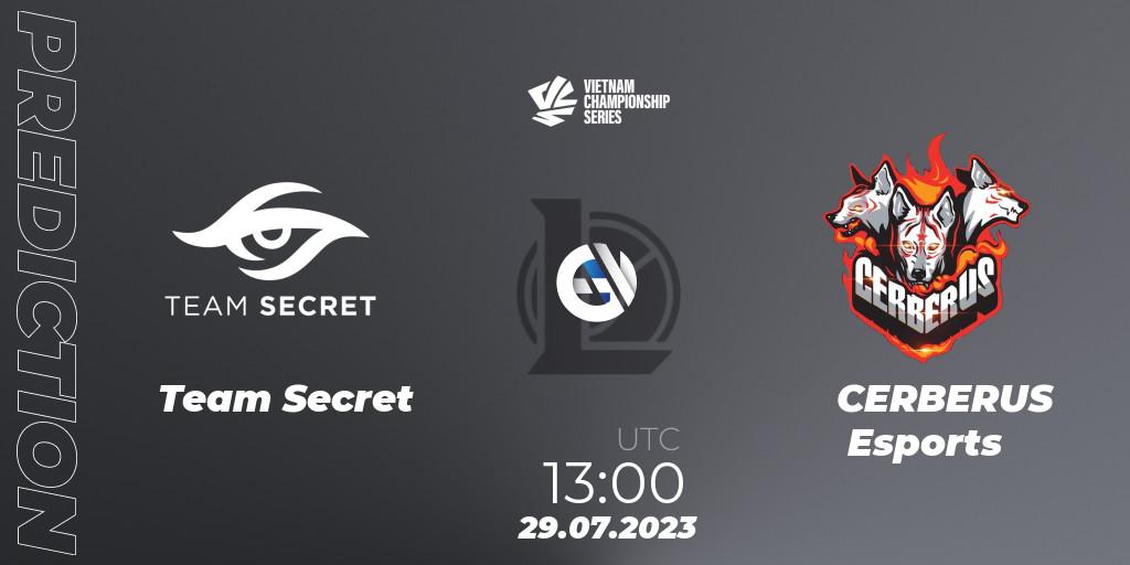 Prognose für das Spiel Team Secret VS CERBERUS Esports. 29.07.23. LoL - VCS Dusk 2023