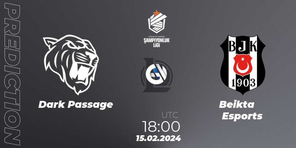 Prognose für das Spiel Dark Passage VS Beşiktaş Esports. 15.02.24. LoL - TCL Winter 2024