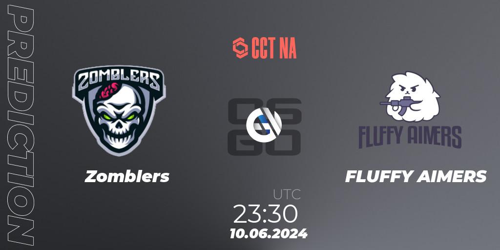 Prognose für das Spiel Zomblers VS FLUFFY AIMERS. 10.06.2024 at 23:30. Counter-Strike (CS2) - CCT Season 2 North American Series #1