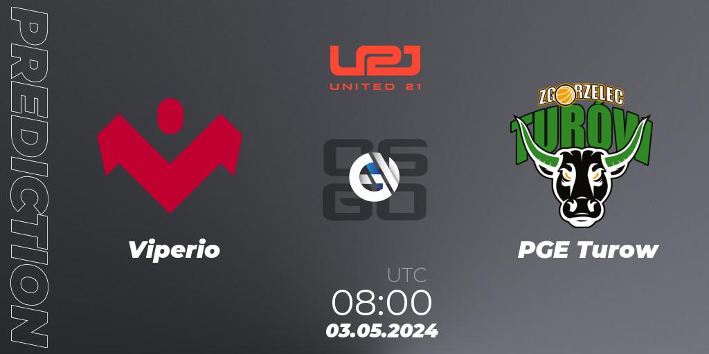 Prognose für das Spiel Viperio VS PGE Turow. 03.05.2024 at 08:00. Counter-Strike (CS2) - United21 Season 15