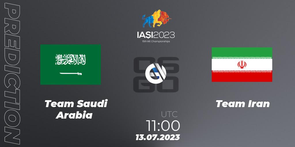 Prognose für das Spiel Team Saudi Arabia VS Team Iran. 13.07.23. CS2 (CS:GO) - IESF Asian Championship 2023