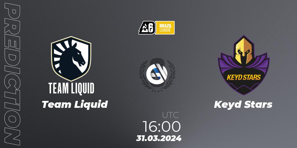 Prognose für das Spiel Team Liquid VS Keyd Stars. 31.03.24. Rainbow Six - Brazil League 2024 - Stage 1