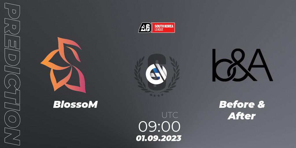 Prognose für das Spiel BlossoM VS Before & After. 01.09.2023 at 09:00. Rainbow Six - South Korea League 2023 - Stage 2