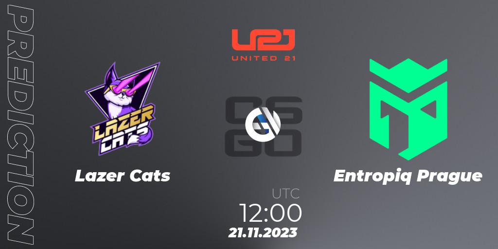 Prognose für das Spiel Lazer Cats VS Entropiq Prague. 21.11.23. CS2 (CS:GO) - United21 Season 8