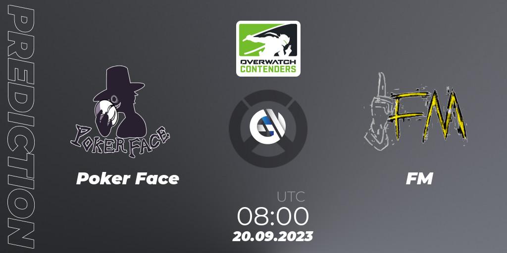 Prognose für das Spiel Poker Face VS FM. 20.09.2023 at 08:00. Overwatch - Overwatch Contenders 2023 Spring Series: Korea - Regular Season