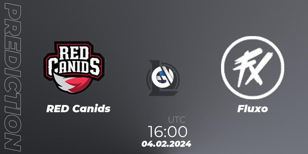 Prognose für das Spiel RED Canids VS Fluxo. 04.02.2024 at 16:00. LoL - CBLOL Split 1 2024 - Group Stage