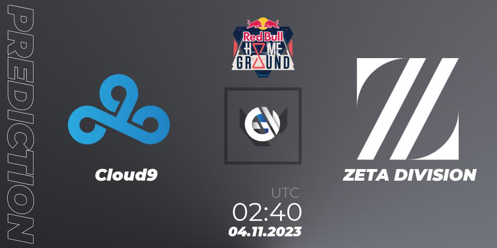 Prognose für das Spiel Cloud9 VS ZETA DIVISION. 04.11.23. VALORANT - Red Bull Home Ground #4