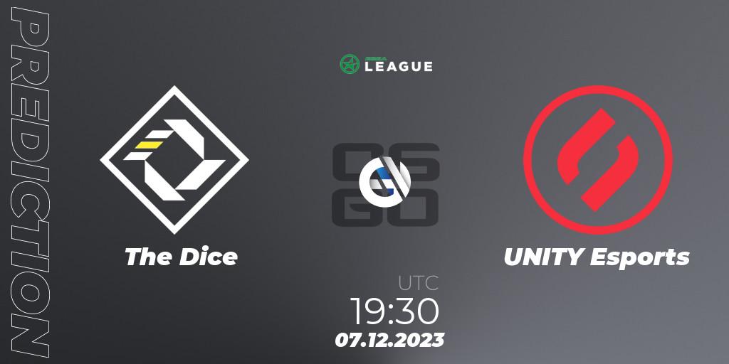 Prognose für das Spiel The Dice VS UNITY Esports. 07.12.23. CS2 (CS:GO) - ESEA Season 47: Main Division - Europe