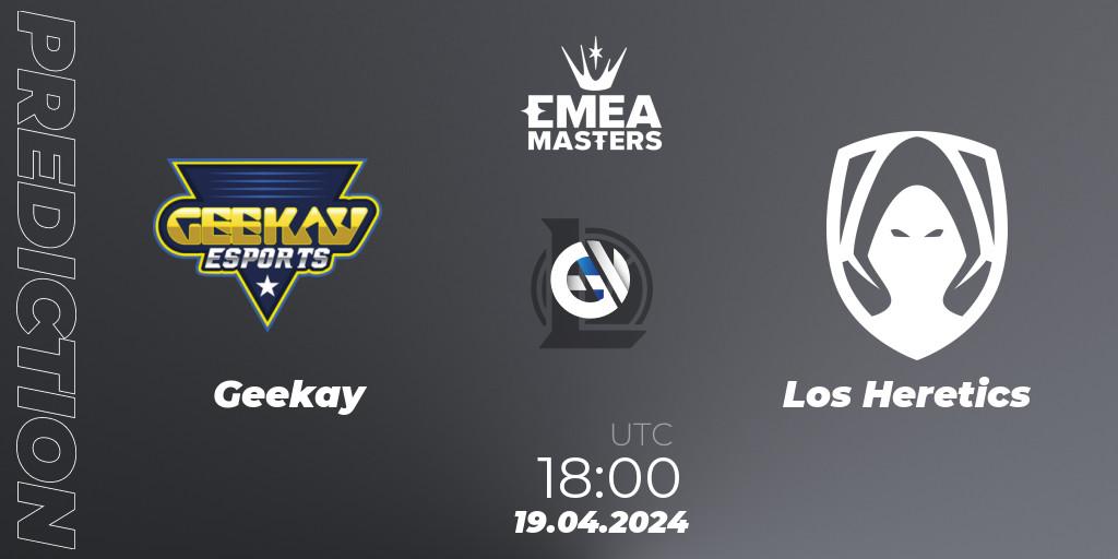 Prognose für das Spiel Geekay VS Los Heretics. 19.04.24. LoL - EMEA Masters Spring 2024 - Group Stage