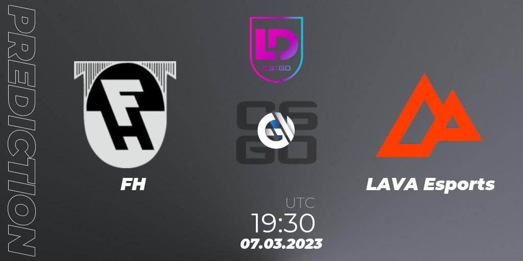 Prognose für das Spiel FH VS LAVA Esports. 07.03.2023 at 19:30. Counter-Strike (CS2) - Icelandic Esports League Season 7