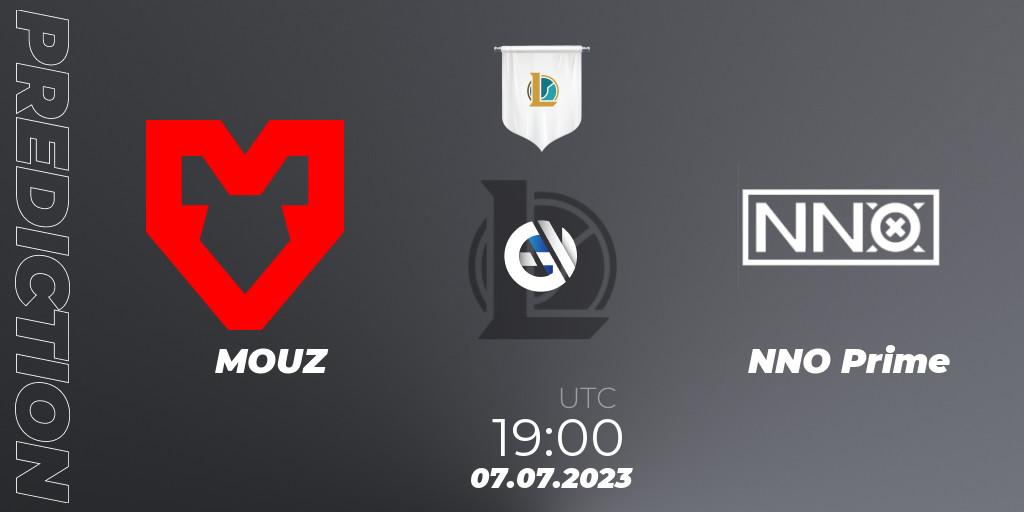 Prognose für das Spiel MOUZ VS NNO Prime. 07.07.2023 at 19:00. LoL - Prime League Summer 2023 - Group Stage